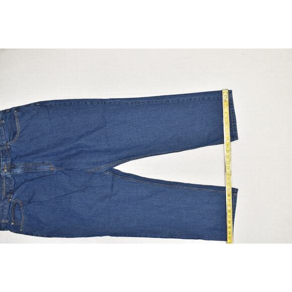 Duluth Trading Co. Men's Blue Denim Jeans Size 46x32 Work Flex 100% Cotton - Picture 6 of 8